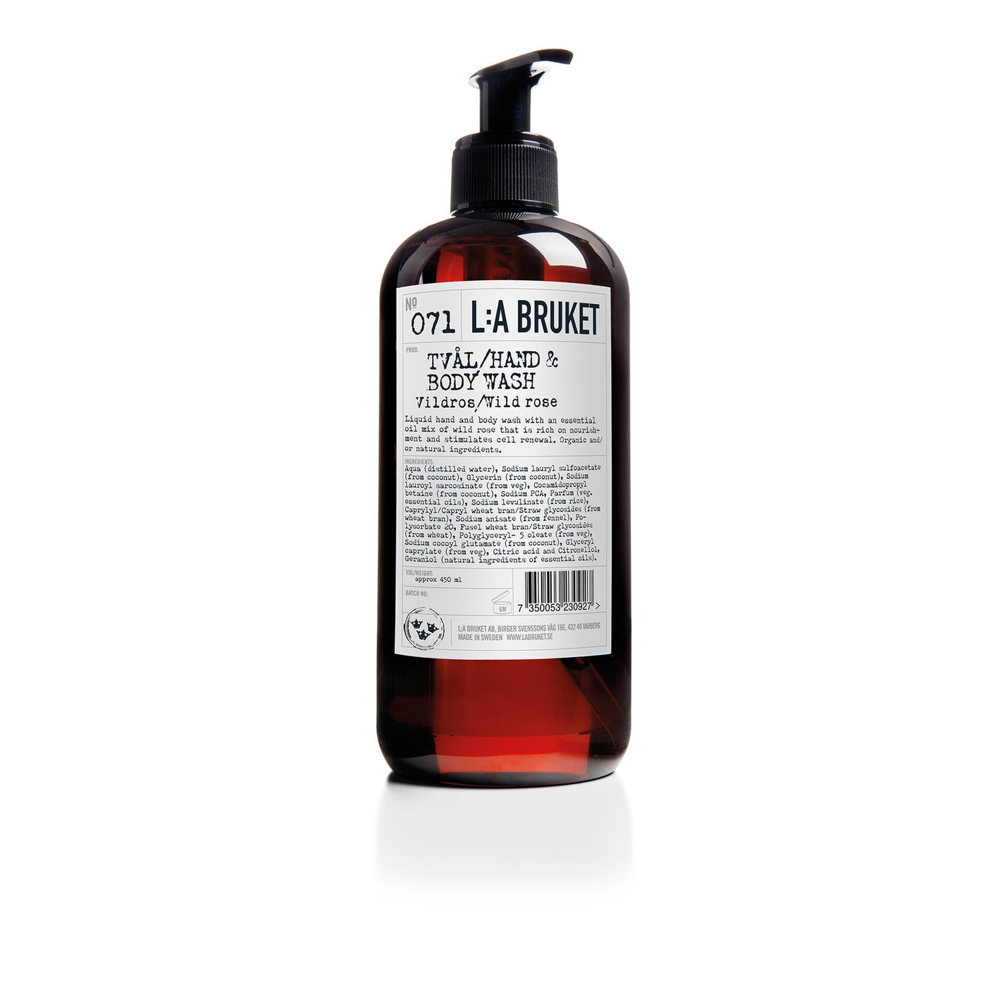 071 Hand&Body wash Wild Rose - L:A Bruket