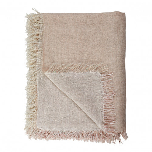 Plaid Lea natural- Blanc D'Ivoire